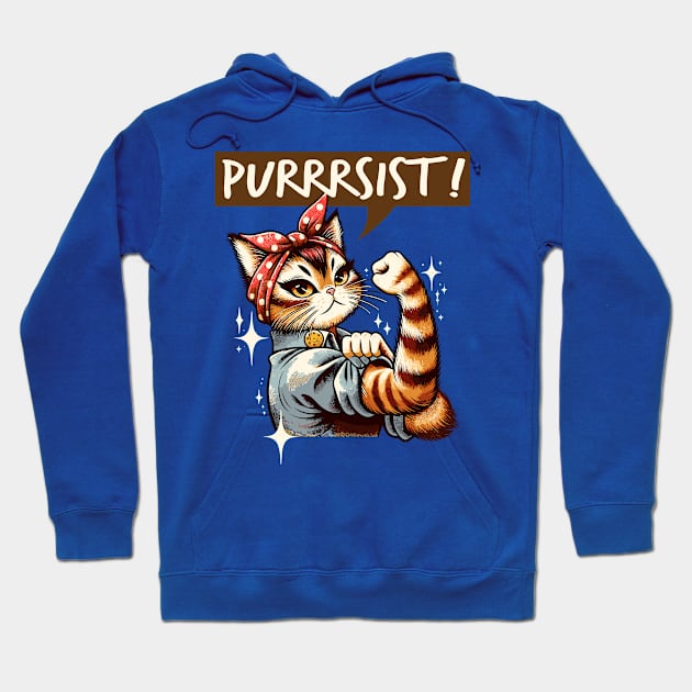 Purrrsist! Hoodie by DigitalNerd